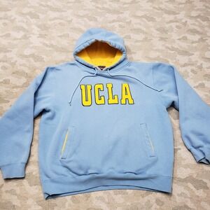 VTG UCLA Sweatshirt Mens Large Blue Champs Hoodie Pull Over Embroidered